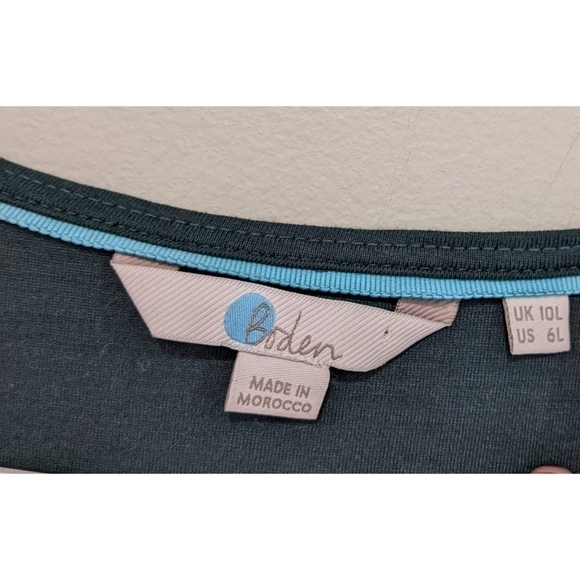 Boden Mabel Jersey Dress in Lock & Key Size 6 Long - Picture 6 of 9